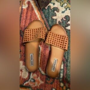 Brown Spiked Sandals